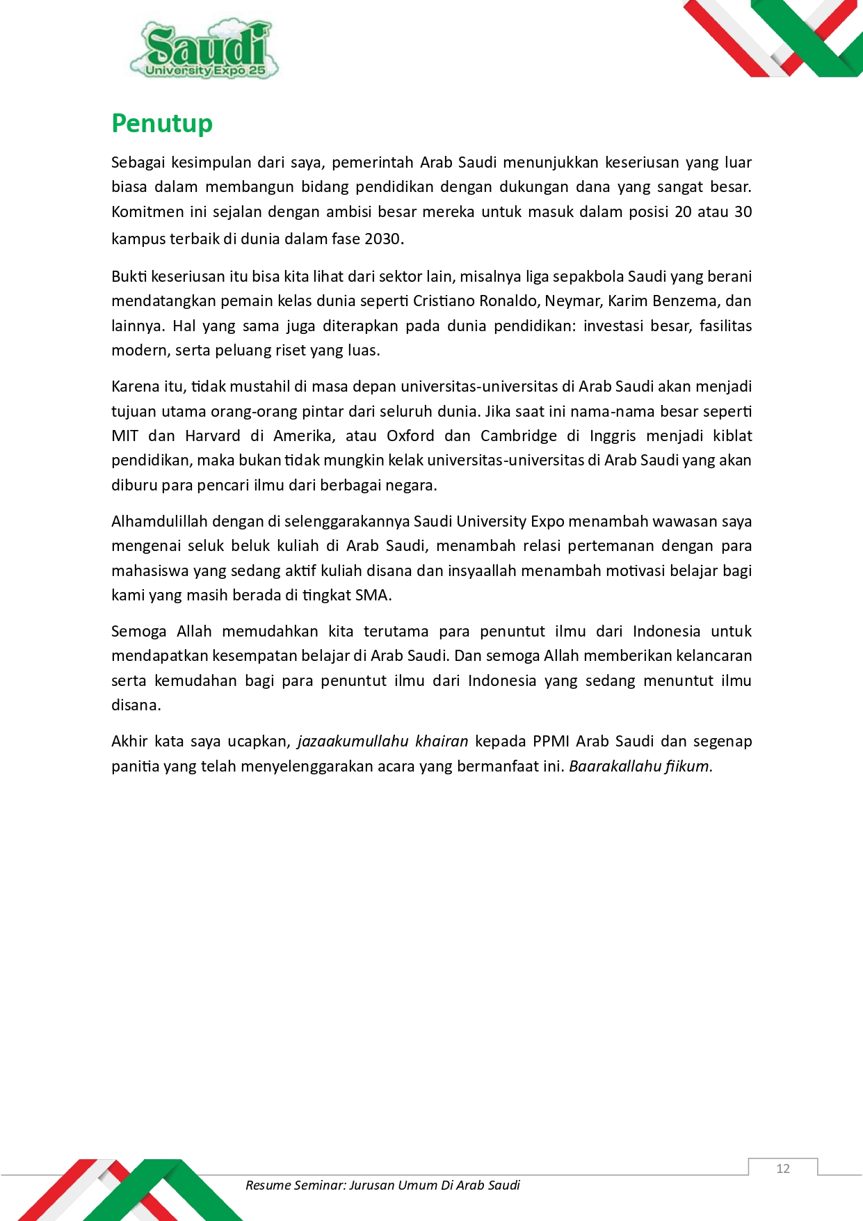 Resume Seminar Saudi Expo 2025 page 13
